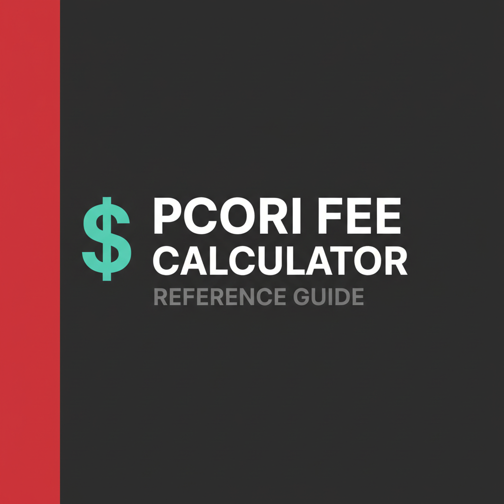 Preview of PCORI Fee Calculator Reference Guide